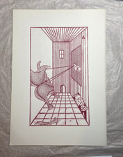 Max Ernst  1972 Lithograph Zu: Brusberg Dokumente 3 Original Print Fantasy Art