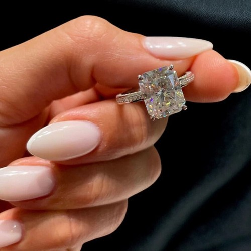 Wedding ring radiant cut - ring,