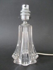 A Small Vintage Cut Glass Crystal Table Lamp Side Light C.1950's Made in England