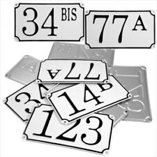 French Traditional White House Number Door Gate plate metal sign plaque 100-999