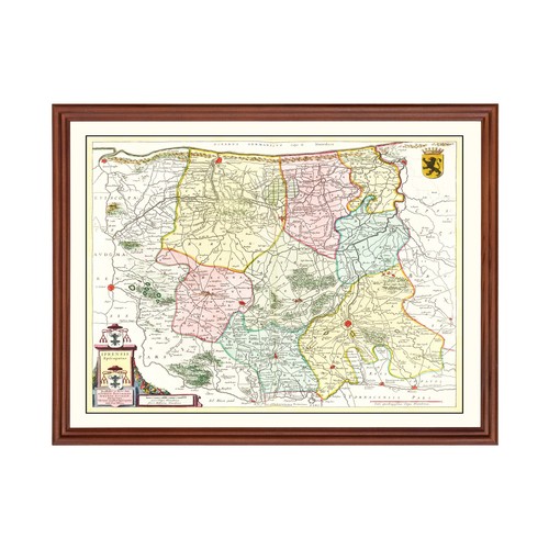 Old map ypres 1665 - old,