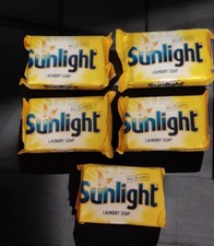 5 X 80g SUNLIGHT SOAP, LEMON