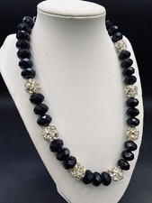 Necklace Black & Silver Gothic