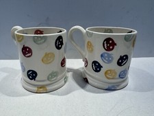 Emma Bridgewater Polka Dot Pumpkins Mugs Pair 
