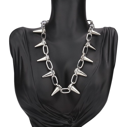 Silver spike rivet - punk, chunk