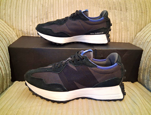 New balance 327 black white - balance,