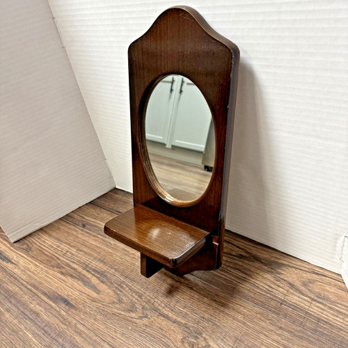 Vintage wooden mirror wall - vintage,