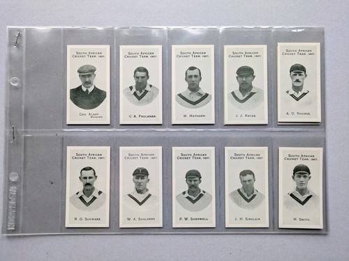 Cigarette cards taddy south - cards,