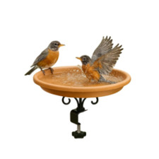 Heavy Duty Bird Feeder Water Bath Bowl Station Pole Seeds Garden Home Balcony