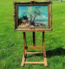 VINTAGE STUDIO ARTIST EASEL ADJUSTABLE WOODEN PAINTING STAND 