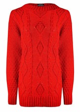 Women Chunky Long Sleeve Cable