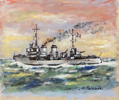 Torpedo boat acrylic 1911 - boat, 1911-1933