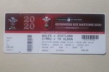 Wales v Scotland 2020 Rugby Union Ticket Postponed Six Nations Cardiff Arms Park