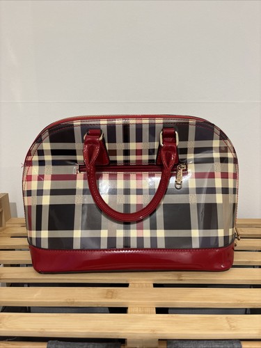 Red and navy checked - navy, tom