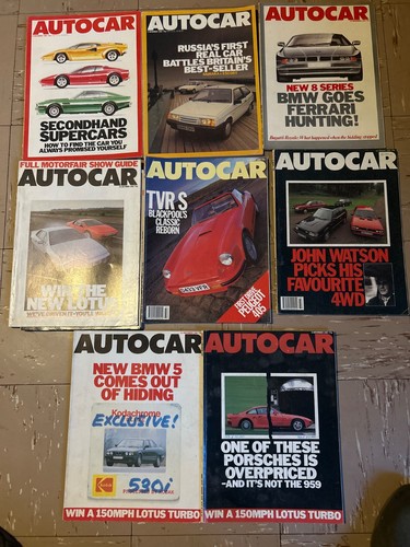 Autocar magazine joblot 1987 - autocar,