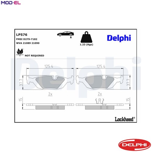 Brake pad set disc - brake,