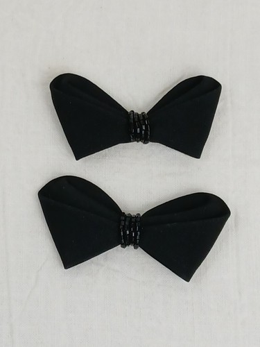 Vintage black bow shoe - black,