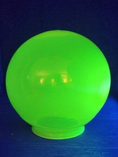 Vintage Uranium Vaseline Custard Glass 6” Globe Shade