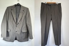 Magee Barkers 2 Piece Suit Size Blazer 44" Trousers W40 L31.5 Grey Tweed Wool