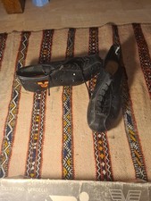 Vittoria Black Leather Cycling Shoe. Vintage size 39