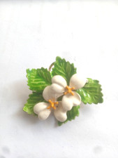 Vintage green white - green, enamel
