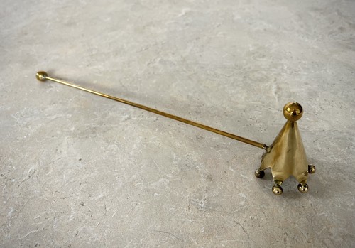 Vintage brass candle snuffer - vintage,
