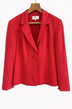 Red Linen Blend Tailored