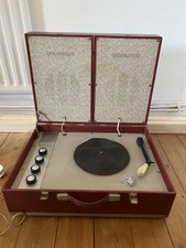 Philips Vintage Portable Record Player, Suitcase Style