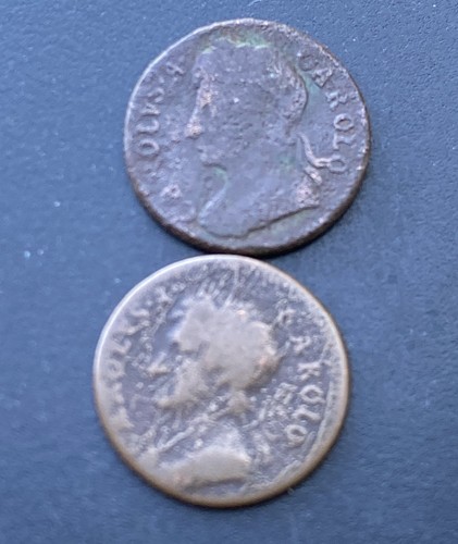 Farthings 1672 charles ii - 2x,