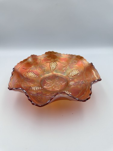Vintage carnival glass bowl - vintage,