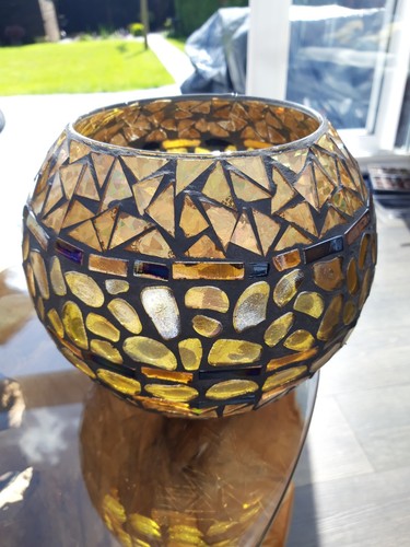 Large glass bronze and - glass,