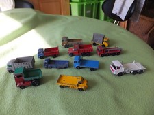 11 Vintage Matchbox Lesney Budgie Tipper Pipe Dumper Dodge Mercedes ERF FREE P&P