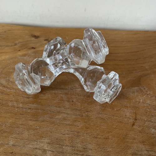 Pair antique cut glass - pair,