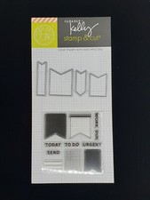 Planner Banners Stamp & Cut Set from Kelly Purkey & Hero Arts