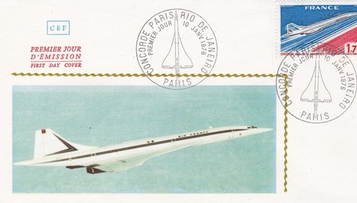 France 1976 fdc concorde paris - france,
