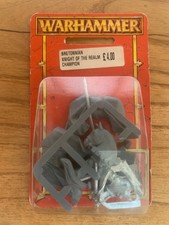 Warhammer Bretonnian Knight Of The Realm Champion Blister Sealed NOS OOP Rare 
