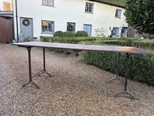 Antique Trestle Table With