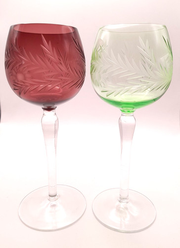 Art deco hand blown cut - hand,