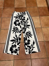 F & F Cream And Black Palazzo Pants 14 BNWOT 