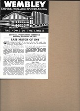Wembley Lions v Brighton Tigers 5th December 1964