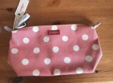 Cath Kidston Make up Wash Bag WATERPROOF Red Polka Dot NWT