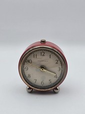Vintage Ingersoll Mechanical Desk Top Alarm Clock - Tested & Workimg