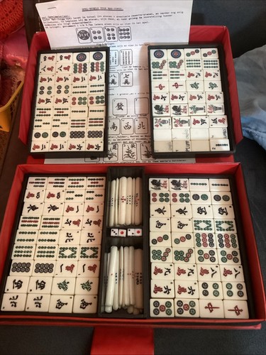 Mah jong set - set, spel