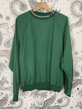 Men’s Greg Norman Golf Wind Cheater Top Green Long Sleeve Pockets Size L