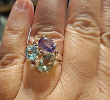 QVC Sterling Silver Multi Gem