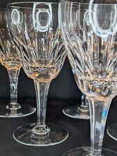 VTG Set of 6 Stuart Crystal Claridge Wine Glasses – 7" Tall, Marked STUART Engla