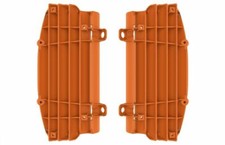 KTM RADIATOR LOUVERS Rad GUARDS EXC EXCF 2017 - 2023 ORANGE POLISPORT Enduro