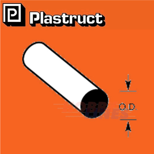 Solid round rod - round, styrene