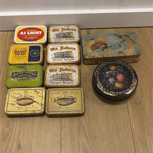 Tins14 job lot tobacco toffee - tins14,