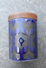 Vintage Blue Hornsea Heirloom Pattern Pepper Pot